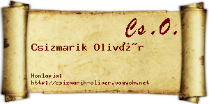Csizmarik Olivér névjegykártya